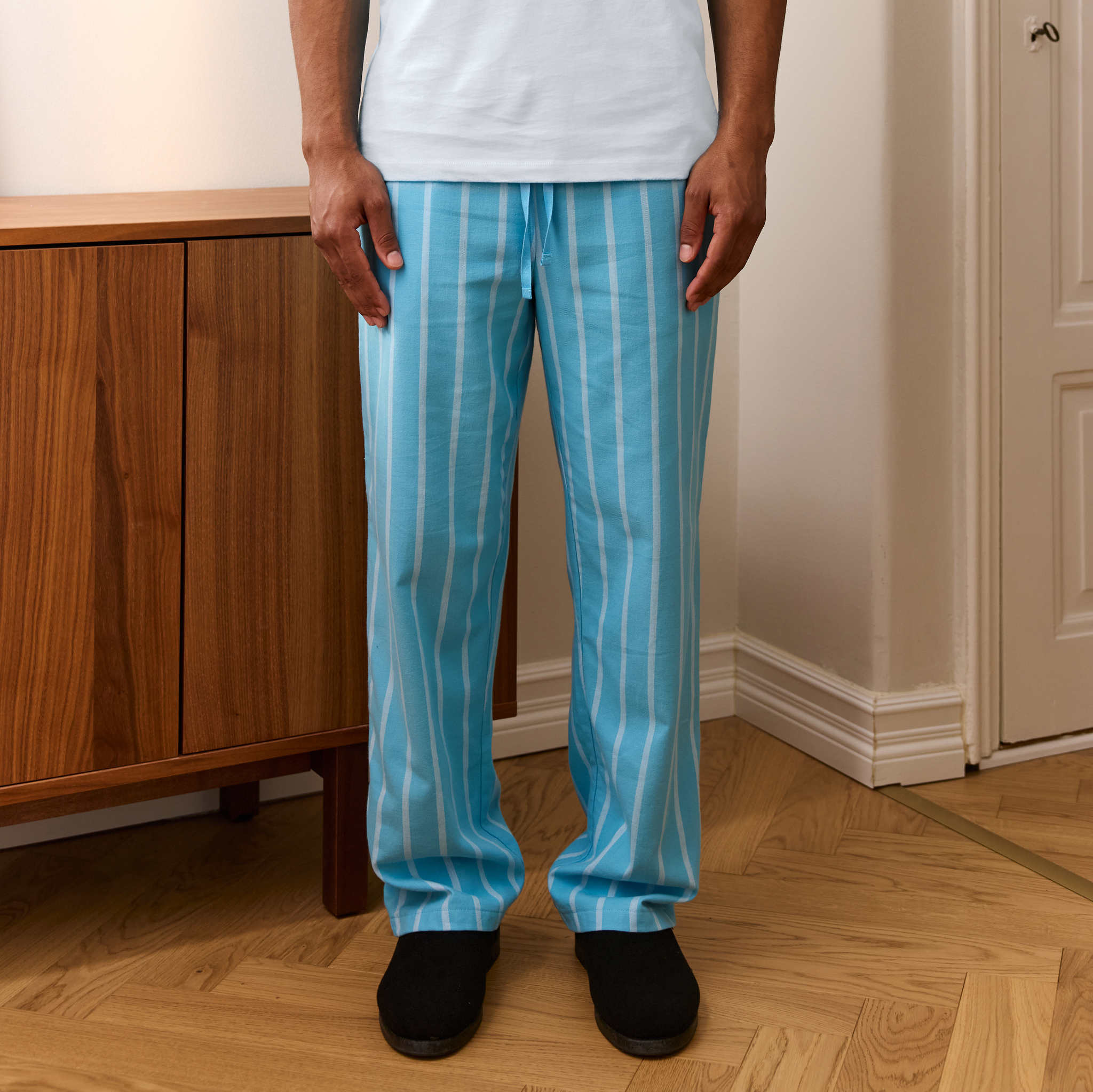 CL-FM17001-631-XS; Finlayson Original Long Drink Pyjama Trousers Turquoise / XS 