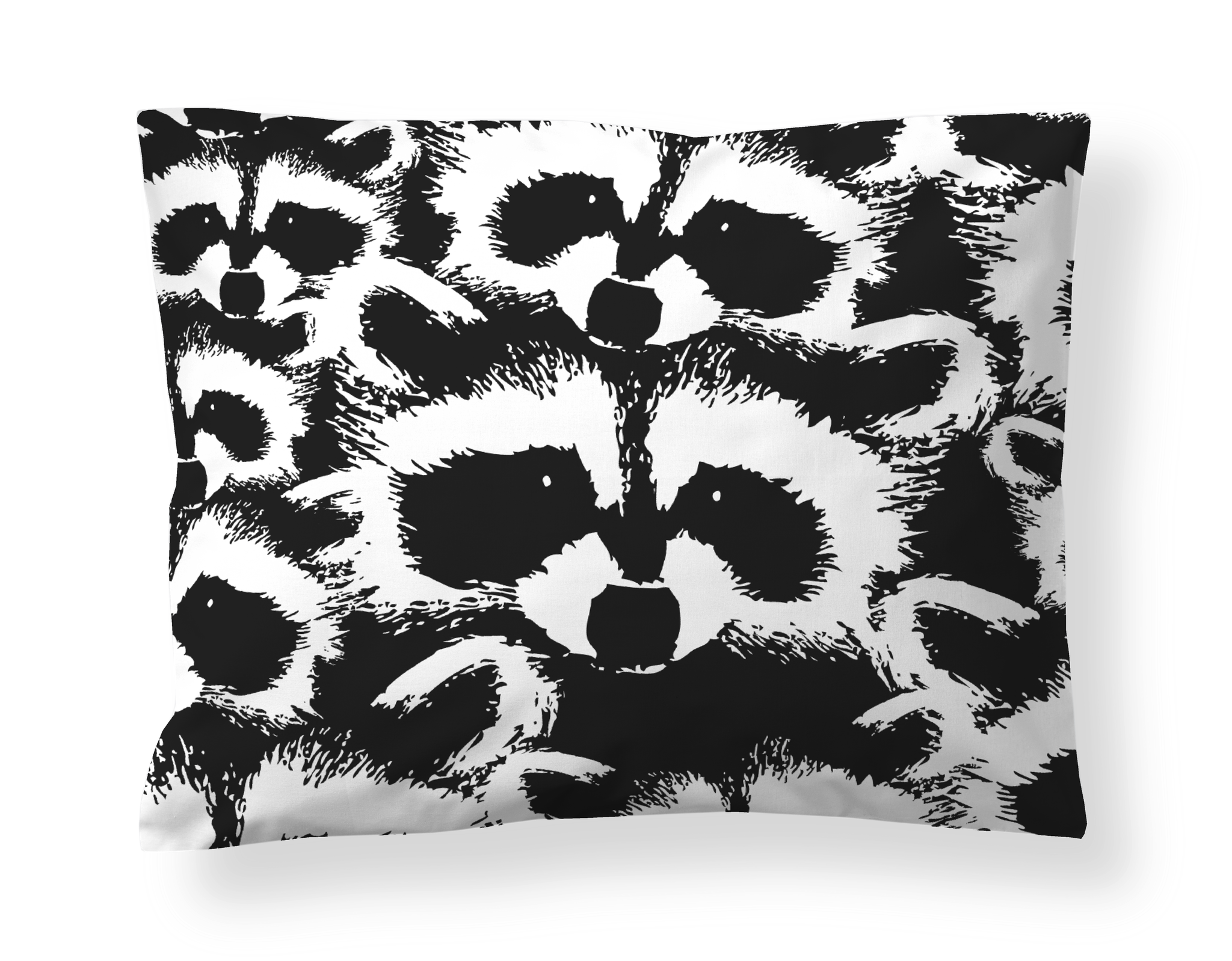 60136-4682-03-10; Finlayson Pesue Pillowcase Black / White / 50x60 cm 