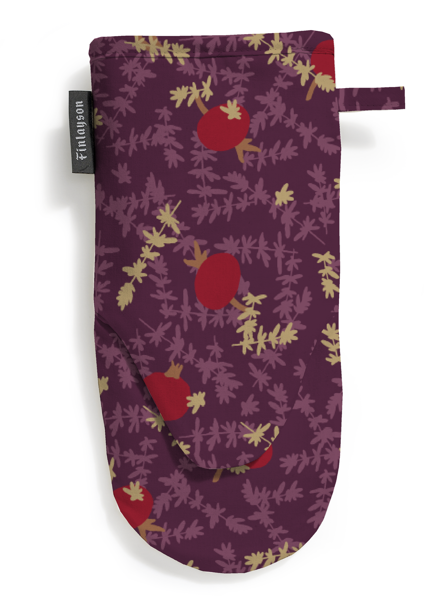 80006-5498-01-10; Finlayson Ruusunmarja Ovenmitt Plume / 15x30 cm 
