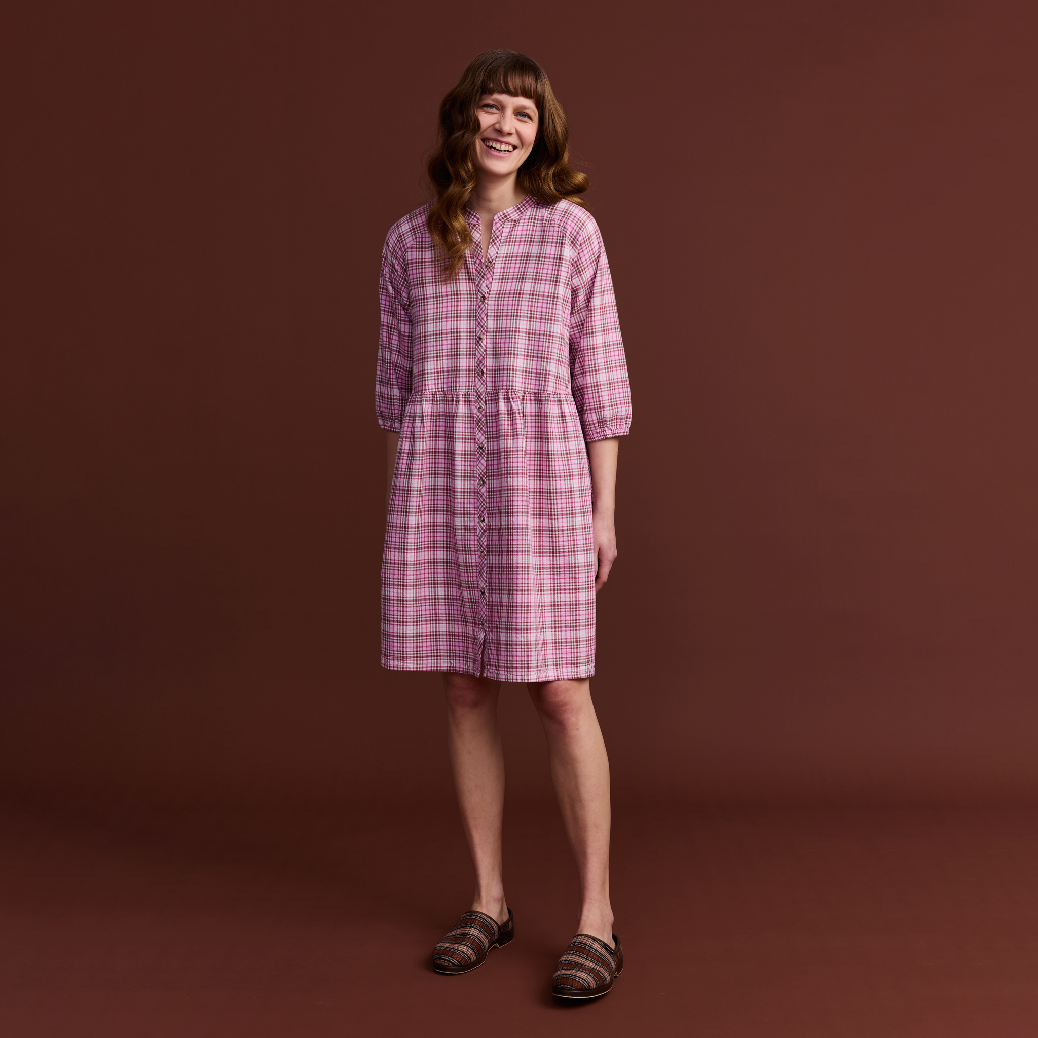 22596453005; 22596453004; 22596453003; 22596453002; 22596453001; Finlayson Aino Dress Light Red / S 