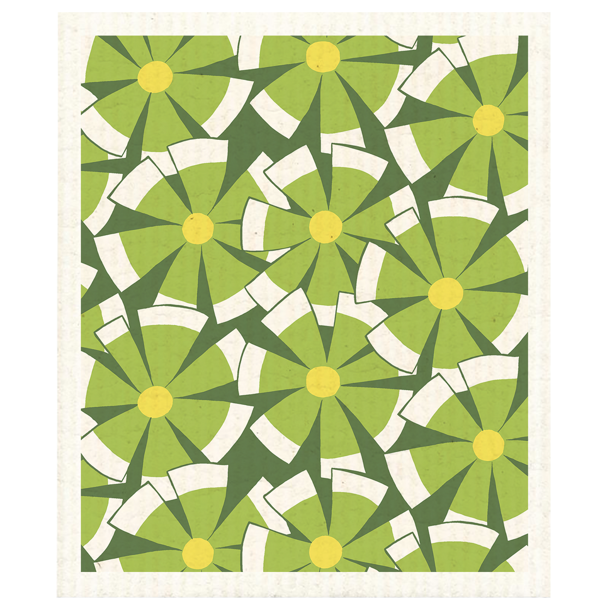 99100-0741; Finlayson Senni Cleaning Cloth Green / Yellow / 17x20 cm 