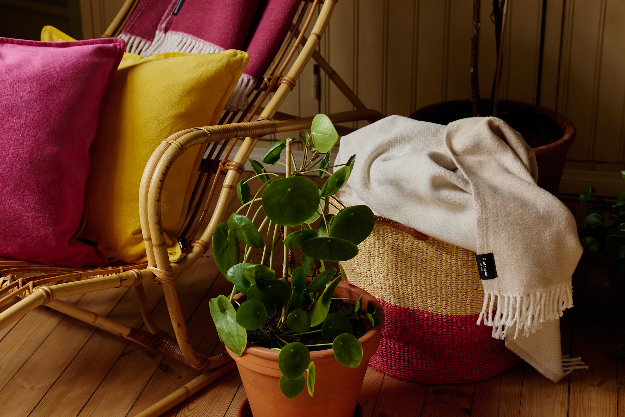 81826-0300-03-04_2; 81826-0300-01-04_2; Finlayson Lumoava Decorative Cushion Cover Yellow / 50x50 cm 