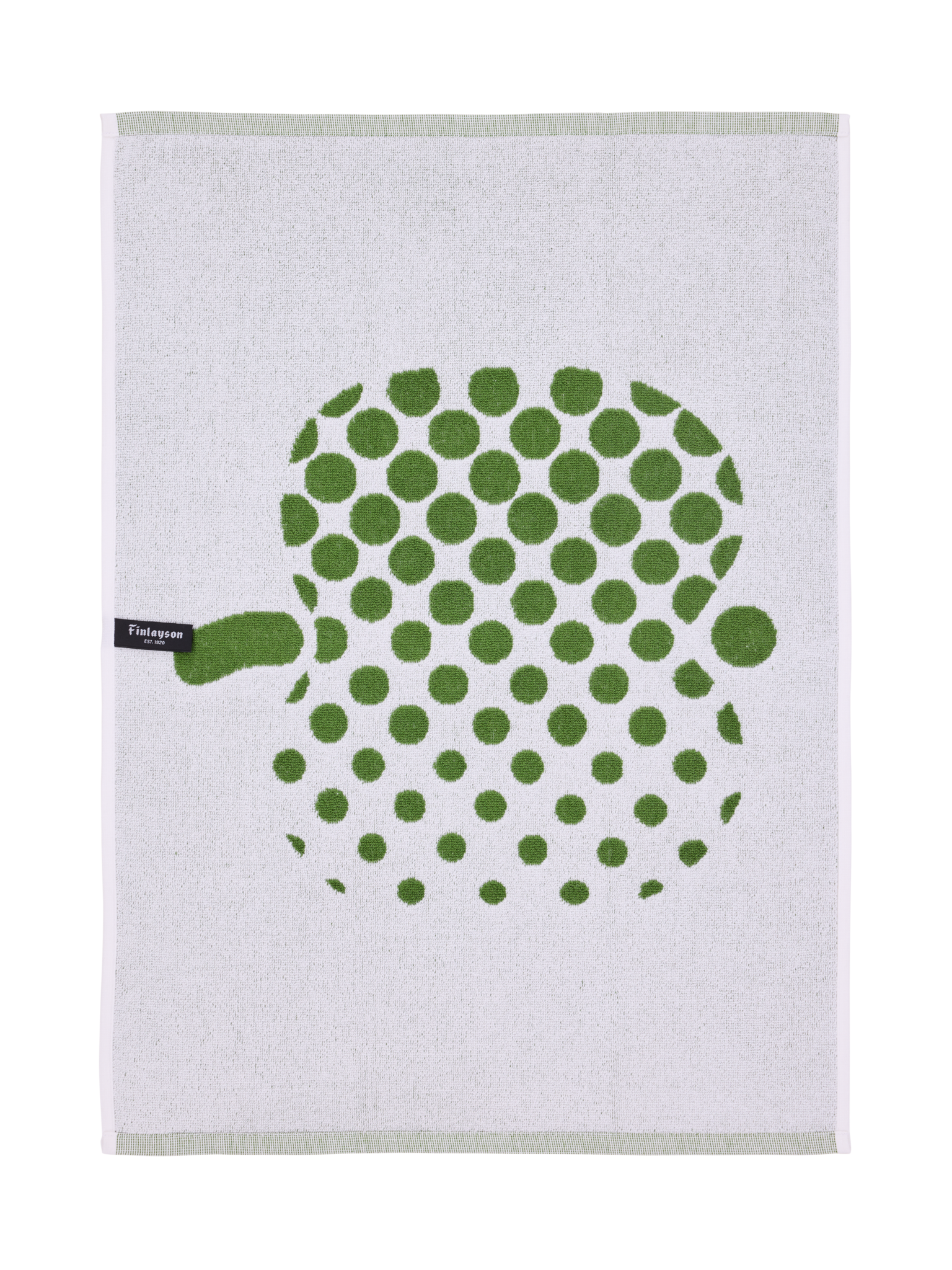 71063-1367-05-12_2; Finlayson Optinen Omena Hand Towel Green / 50x70 cm 