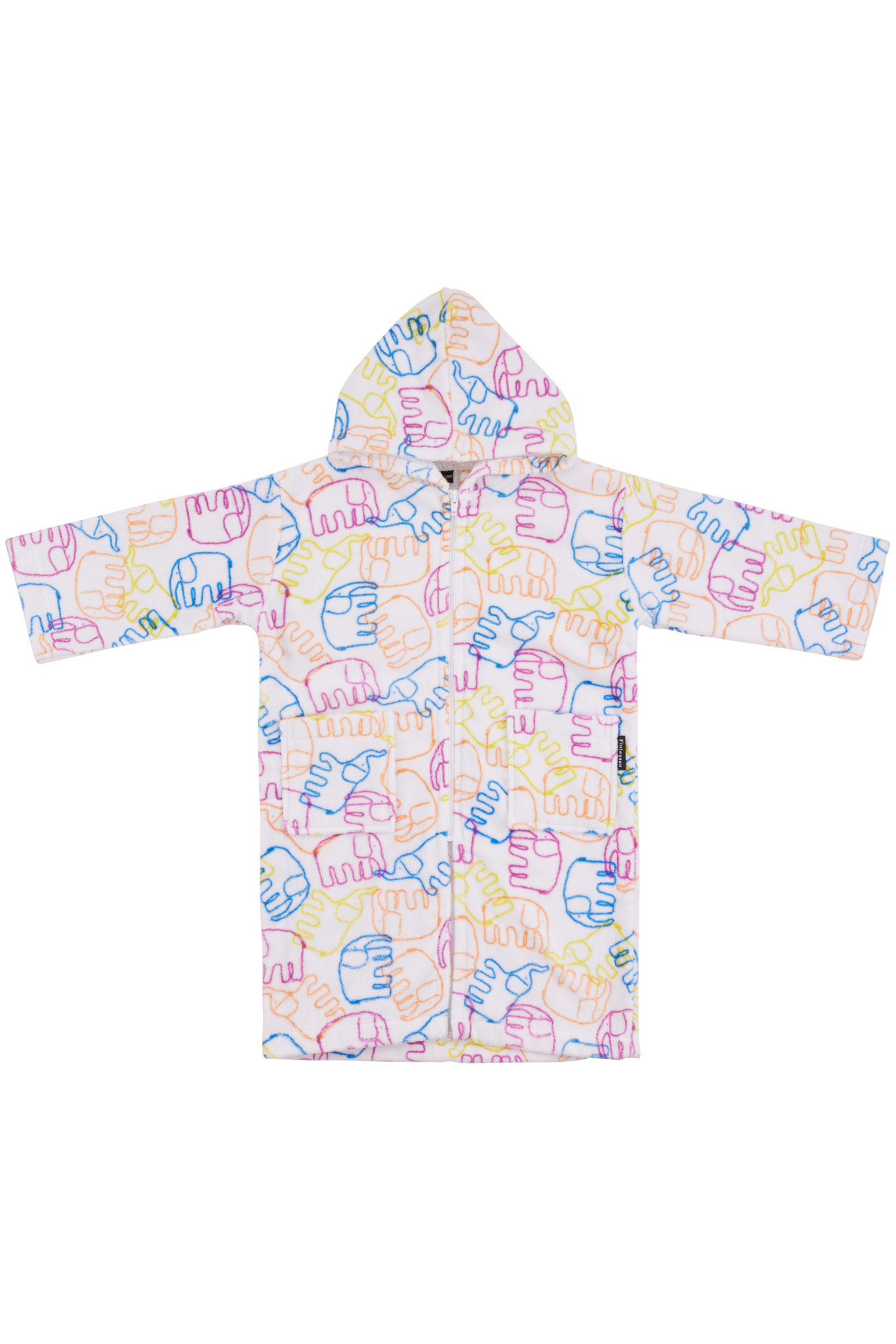 70234-5417-01-03; Finlayson Elefantti villi pieni Children's bathrobe Multi / 110-122 cm 