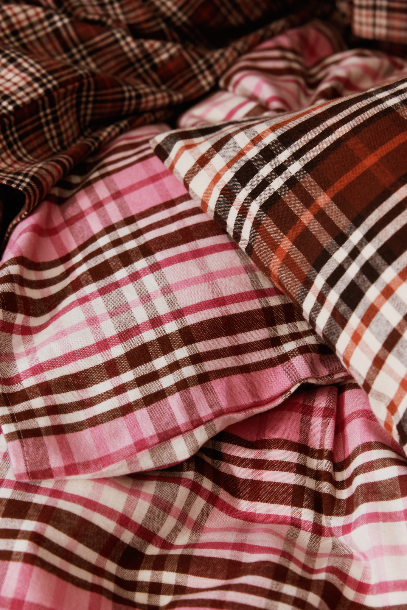 60679-1951-01-06_2; Finlayson Reino Flannel Duvet Cover set Brown / 150x210 + 50x60 cm 