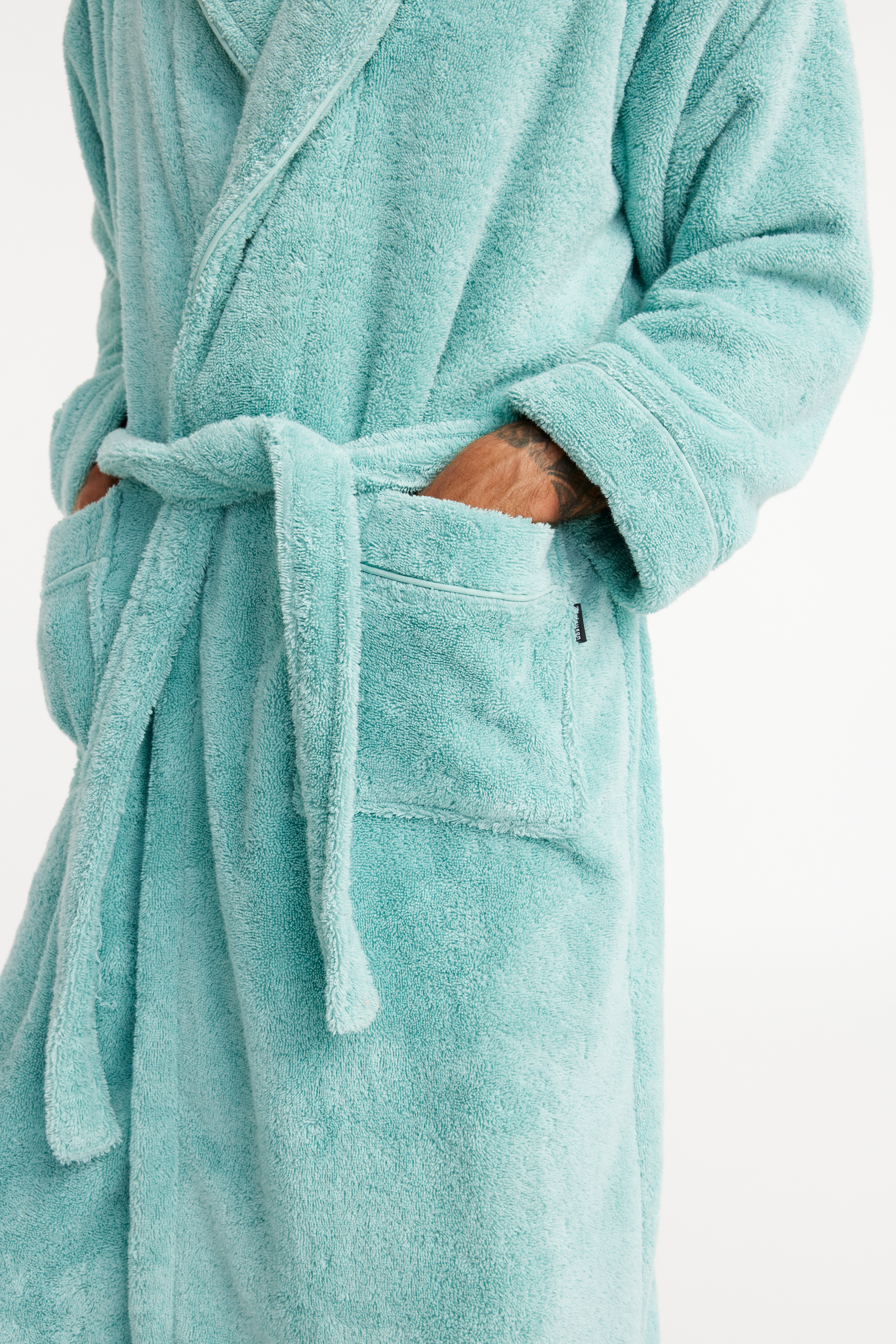 70227-0007-02-03_3; 70227-0007-01-03_3; Finlayson Hali Bathrobe Bluish_green / S/M 