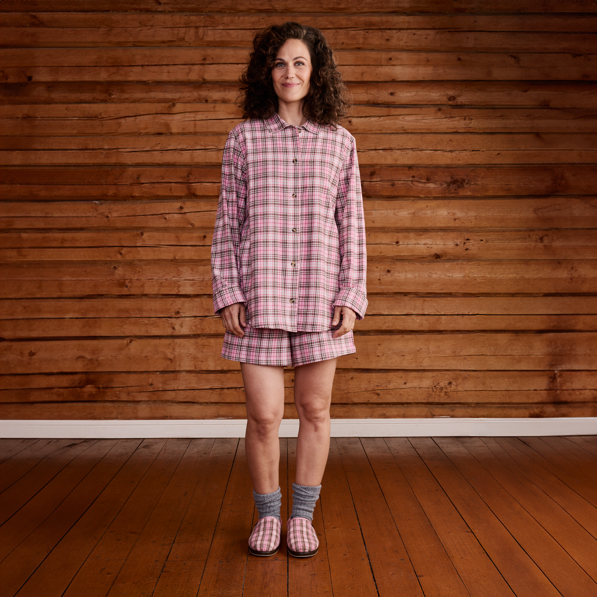 22719161004; 22719161001; 22719161002; 22719161003; Finlayson Aino Flannel pyjamas Light Red / L 