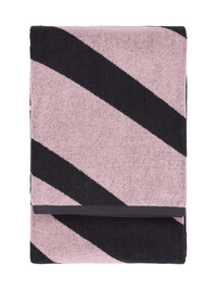 70570-4424-01-06; Finlayson Korret Bath Towel Grey / Light Red / 90x180 cm 