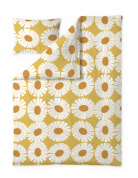Finlayson COM Valo duvet cover set Yellow / White / 150x210 + 50x60 cm