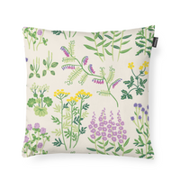 80813-5502-02-04; Finlayson COM Joutomaa cushion cover Off White / Green / 48x48 cm