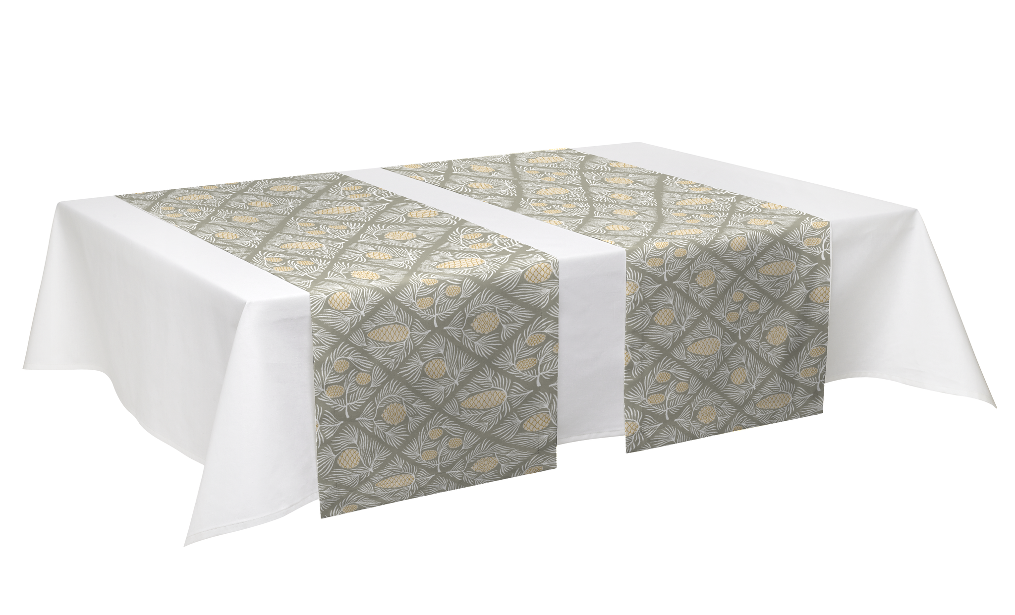 80427-5474-01-05; Finlayson Käpyset Table runner Beige / 40x140 cm 