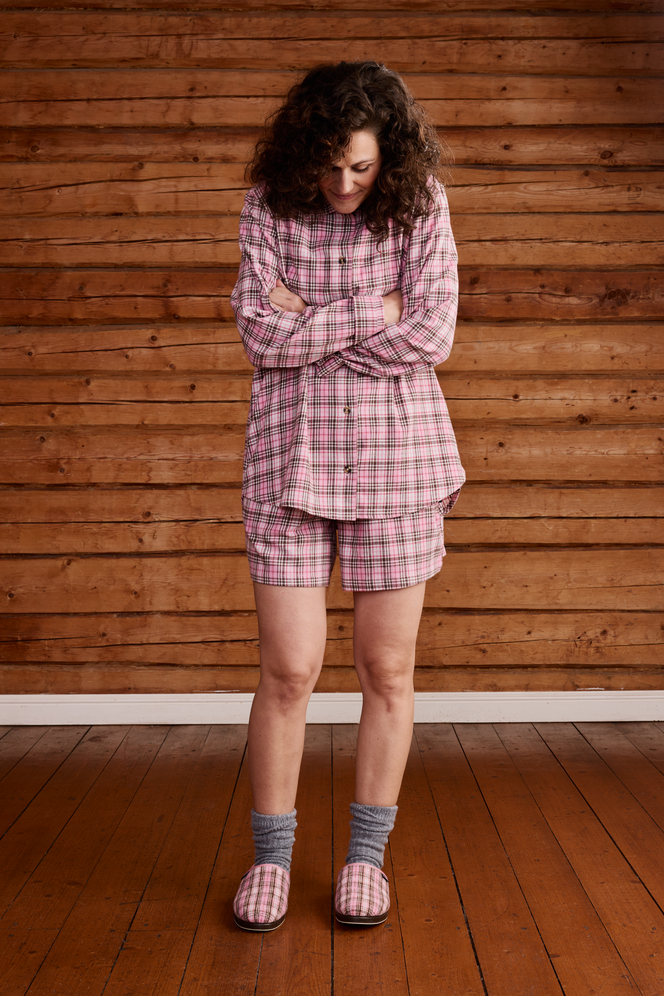 22719161004_2; 22719161001_2; 22719161002_2; 22719161003_2; Finlayson Aino Flannel pyjamas Light Red / L 