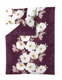 60712-5489-01-06; Finlayson Rosa Sateen Duvet Cover set Plume / 150x210 + 50x60 cm 