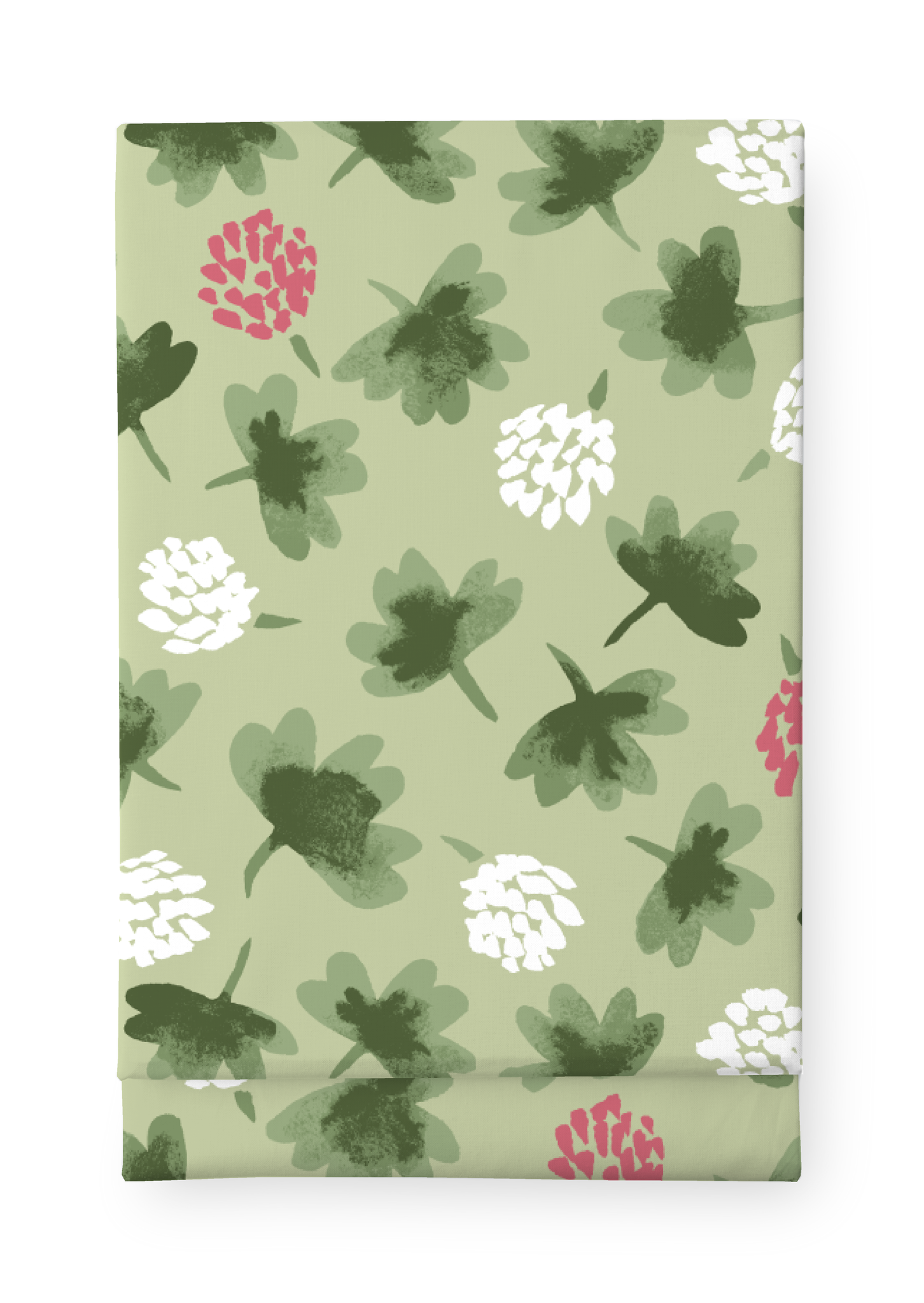 80410-5483-03-06; Finlayson Söpö Tablecloth Green / Rose / 145x145 cm 