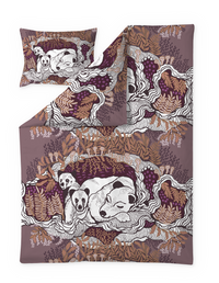 Finlayson COM Vallila Unikeot duvet cover set Plum / 150x210 cm