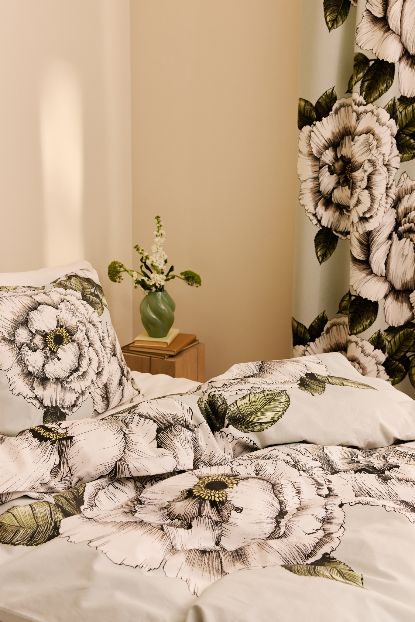 Vallila Alma Duvet Cover Set Sage 150x210 Cm Finlayson vallila-alma-duvet-cover-set-sage-150x210-cm-finlayson