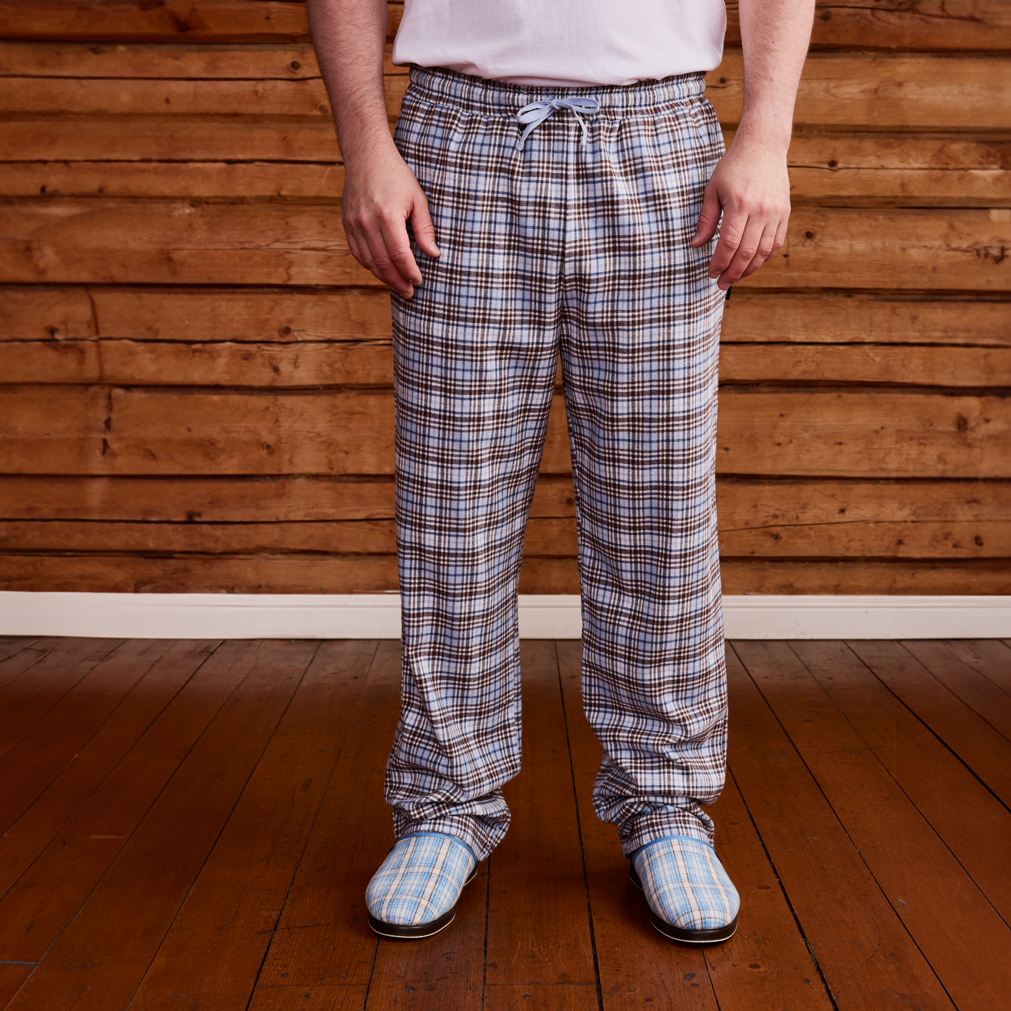 22751429005; 22751429004; 22751429001; 22751429002; 22751429003; Finlayson Reino Flannel pyjama trousers Light blue / L 