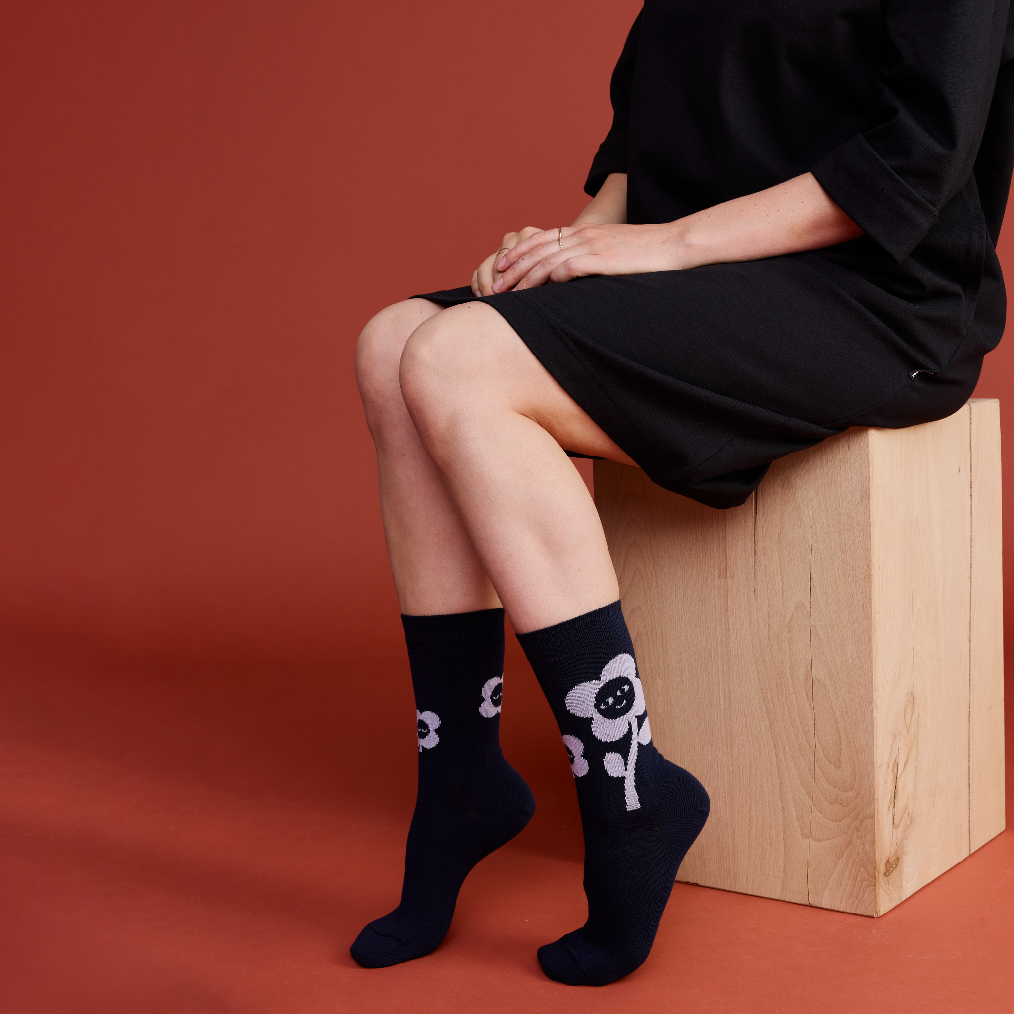 99100-0756; Finlayson Kukkariemu Socks Dark blue / 39-41 