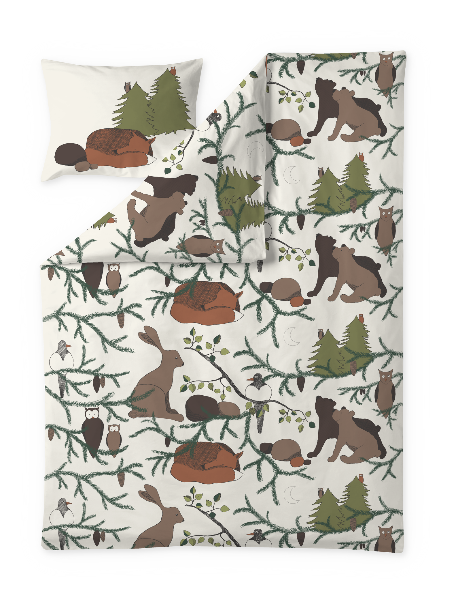 60657-4322-01-06; Finlayson Iltasatu Duvet Cover set Ecru / 150x210 + 50x60 cm 