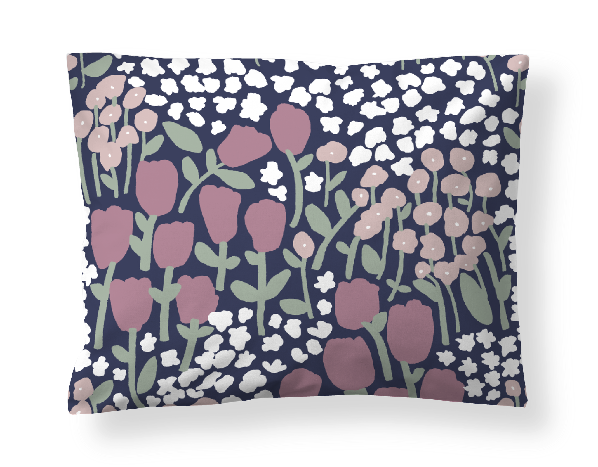 60136-5224-06-10; Finlayson Huiske Pillowcase Blue / Malva / 50x60 cm 