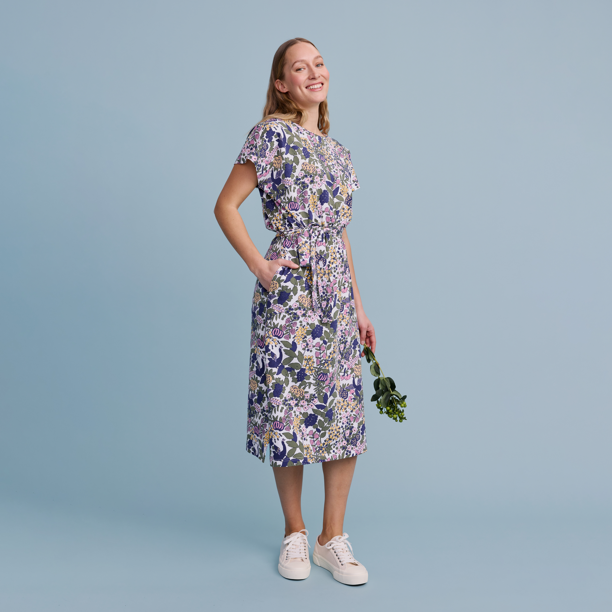 22595465005; 22595465004; 22595465001; 22595465002; 22595465003; Finlayson Riikinkukko Tricot Dress Mauve / L 