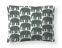 Finlayson COM Elefantti pillowcase Dark Green / 50x60 cm
