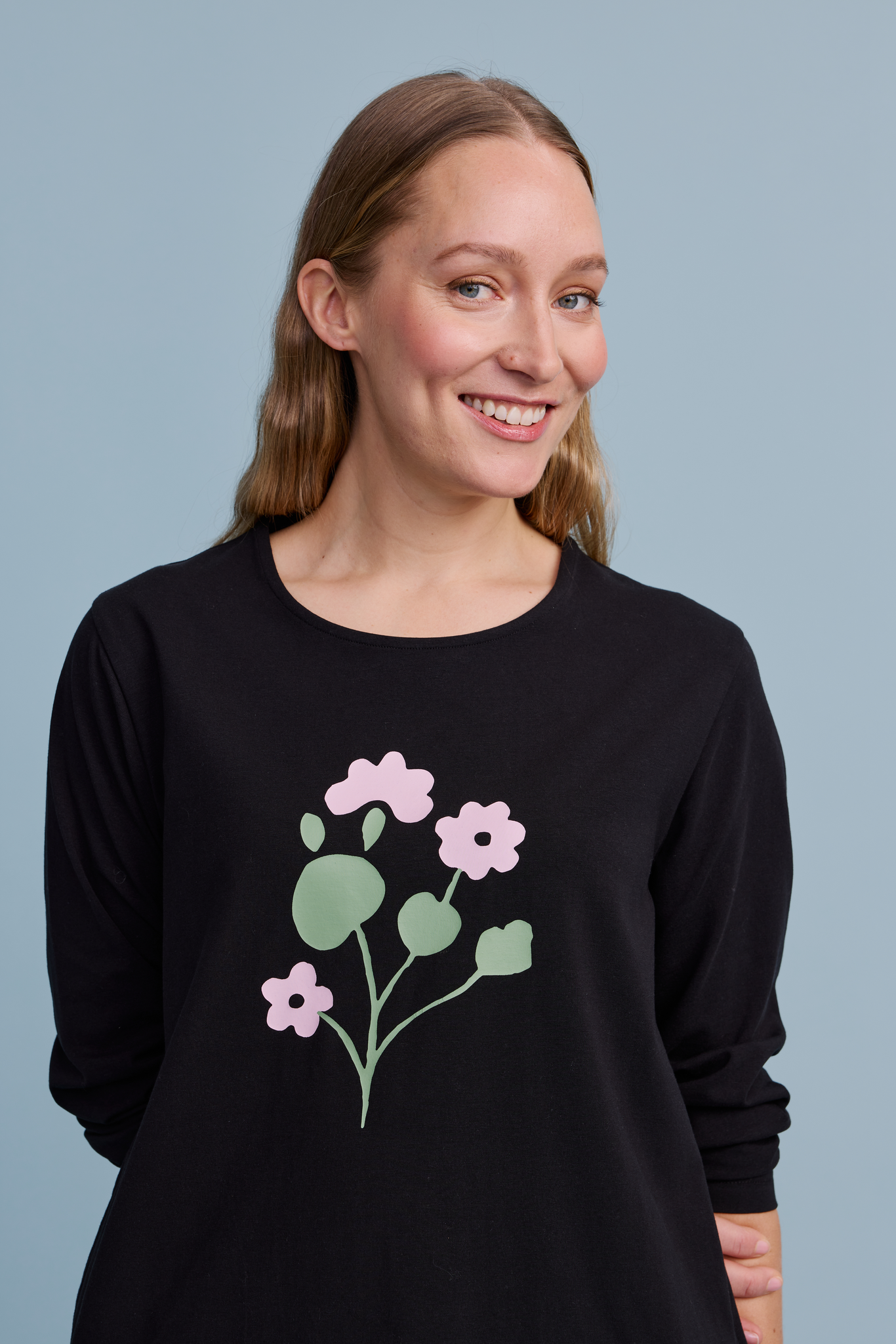 22595463004_1; Finlayson Ulla Tricot Tunic Black / L 