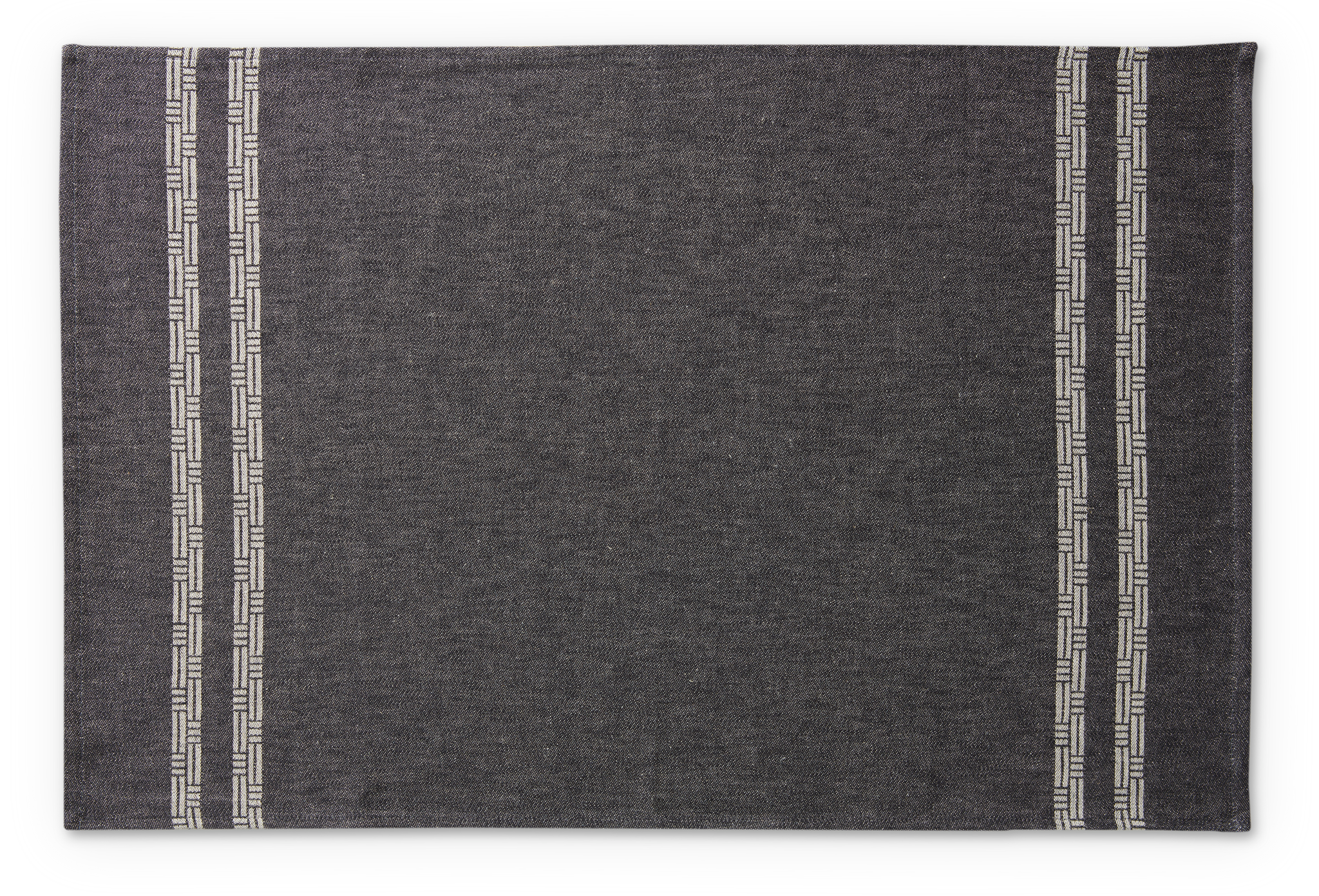 70167-0001-02-12; Finlayson Tamminiemi Towel Black / Flax / 50x70 cm 