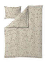 60712-5132-04-06; Finlayson Misteli Sateen Duvet Cover set Light Brown / 150x210 + 50x60 cm 