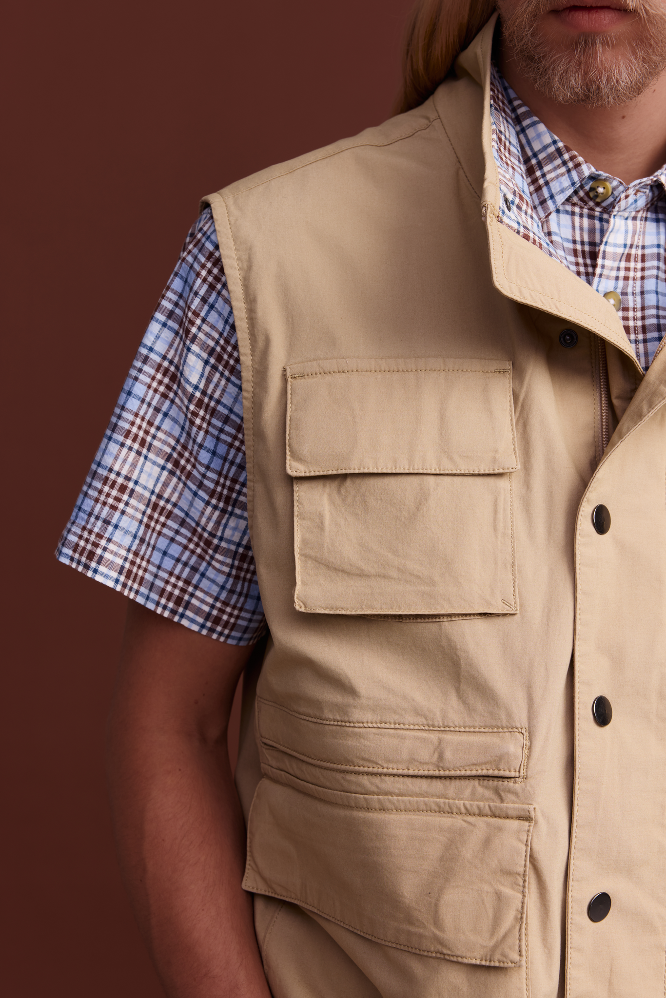22601723004_7; 22601723002_7; 22601723003_7; 22601723005_7; Finlayson Reino Fishing Vest Sand / XXL 