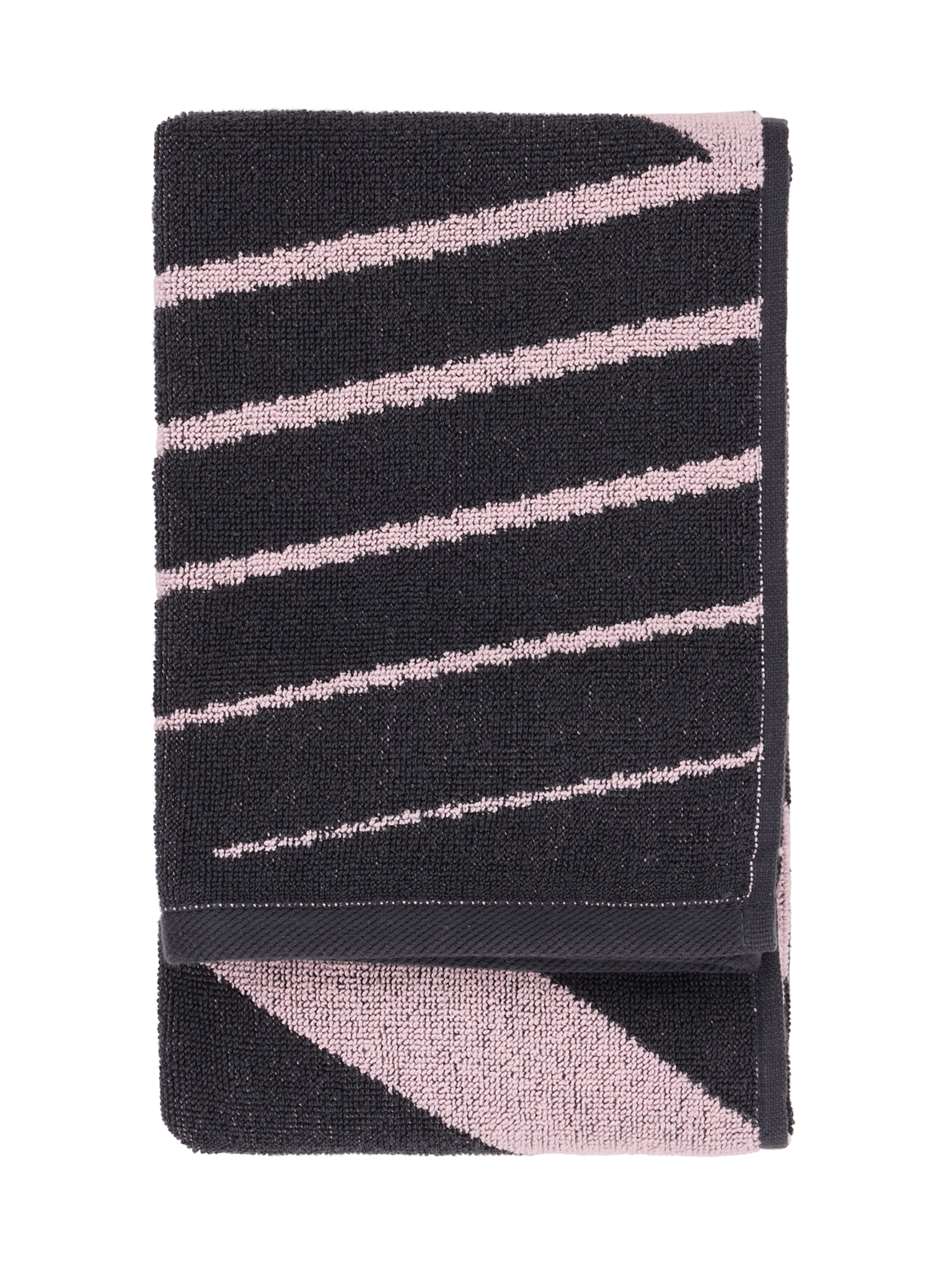 70563-4424-01-12; Finlayson Korret Hand Towel Grey / Light Red / 50x70 cm 
