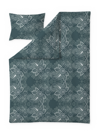 60714-4546-13-06; Finlayson Viktoria Tencel-Sateen Duvet Cover set Petrol / Aqua / 150x210 + 50x60 cm 