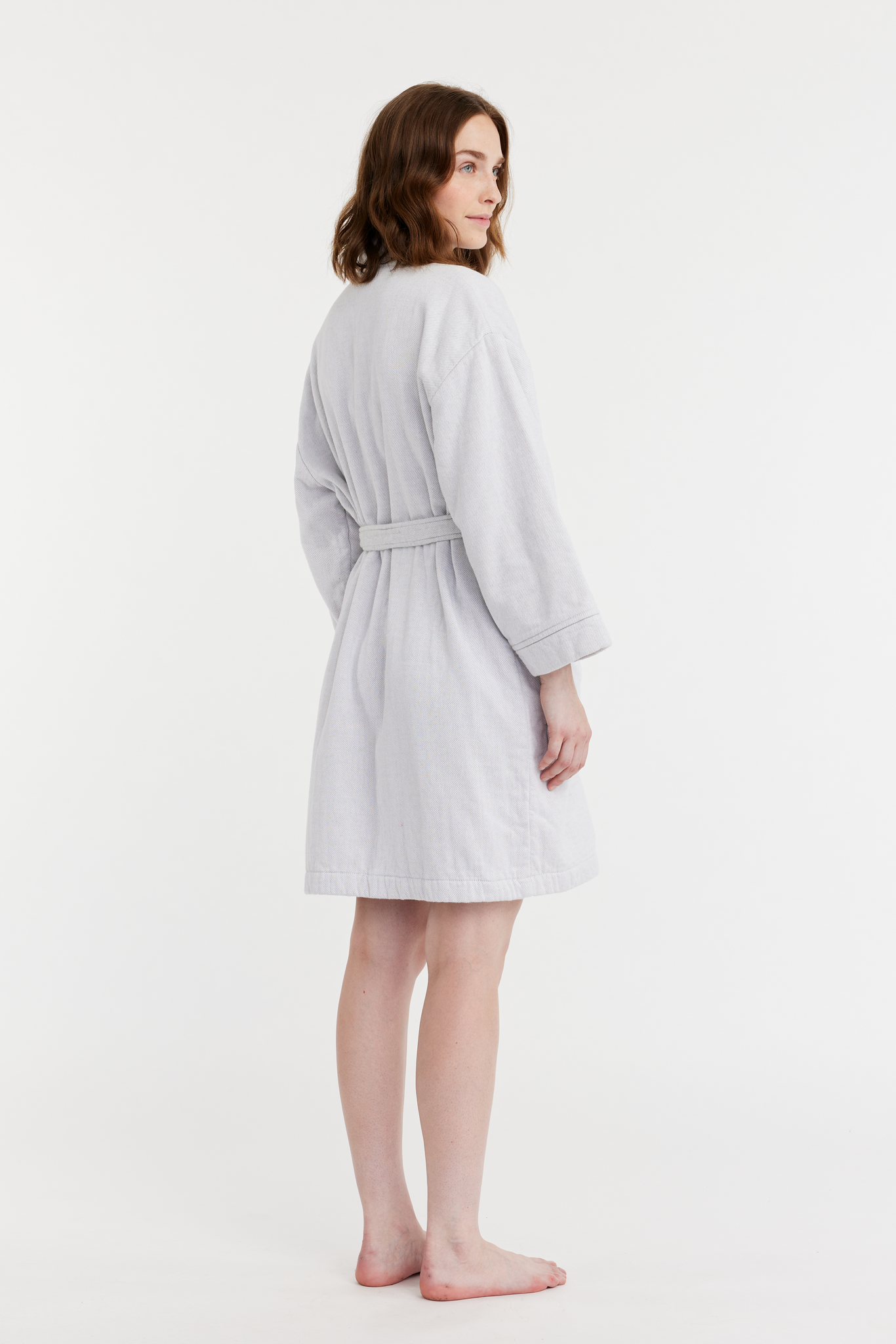 70228-1447-01-03_3; 70227-1447-01-03_3; Finlayson Lino Softi Bathrobe Light Grey / M 