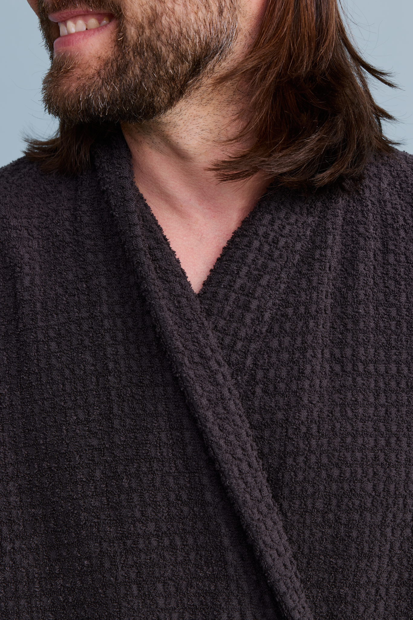 71122-0002-01-03_4; 71121-0002-01-03_4; 71123-0002-01-03_4; Finlayson Pehmis Bathrobe Coal / XXL 