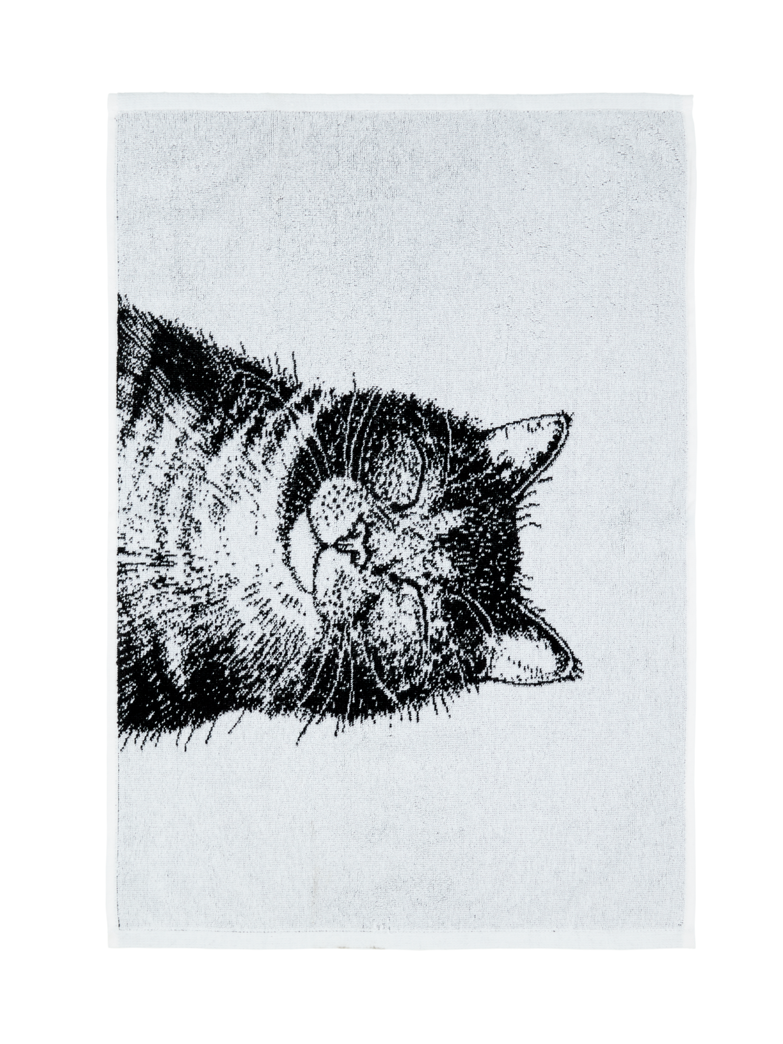 70510-5393-01-12; Finlayson Kissa Hand Towel Blackn and white / 50x70 cm 