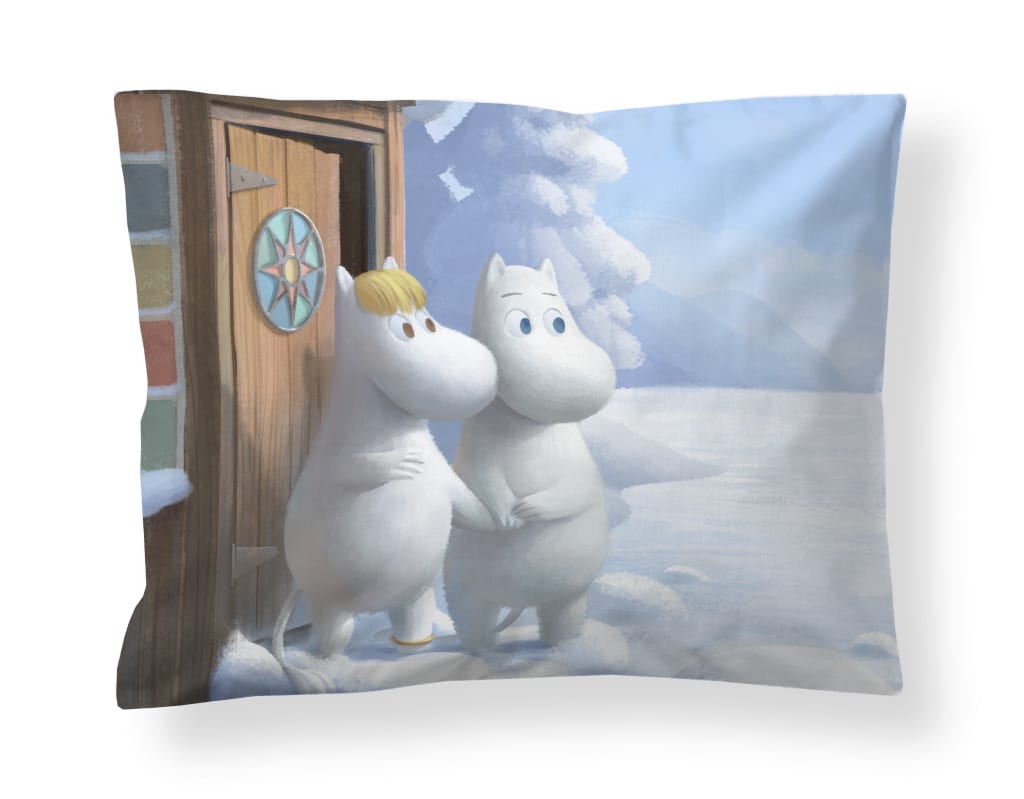 Moomintroll and Snorkmaiden Sateen Pillowcase