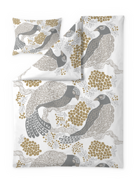 108802-2900; Finlayson COM Vallila Viserrys sateen duvet cover set Gold / 150x210 cm