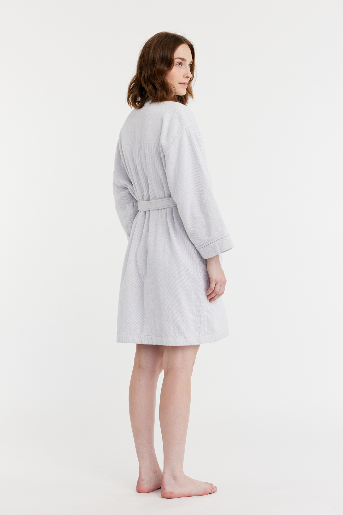 70228-1447-01-03_3; Finlayson Lino Softi Bathrobe Light Grey / L 