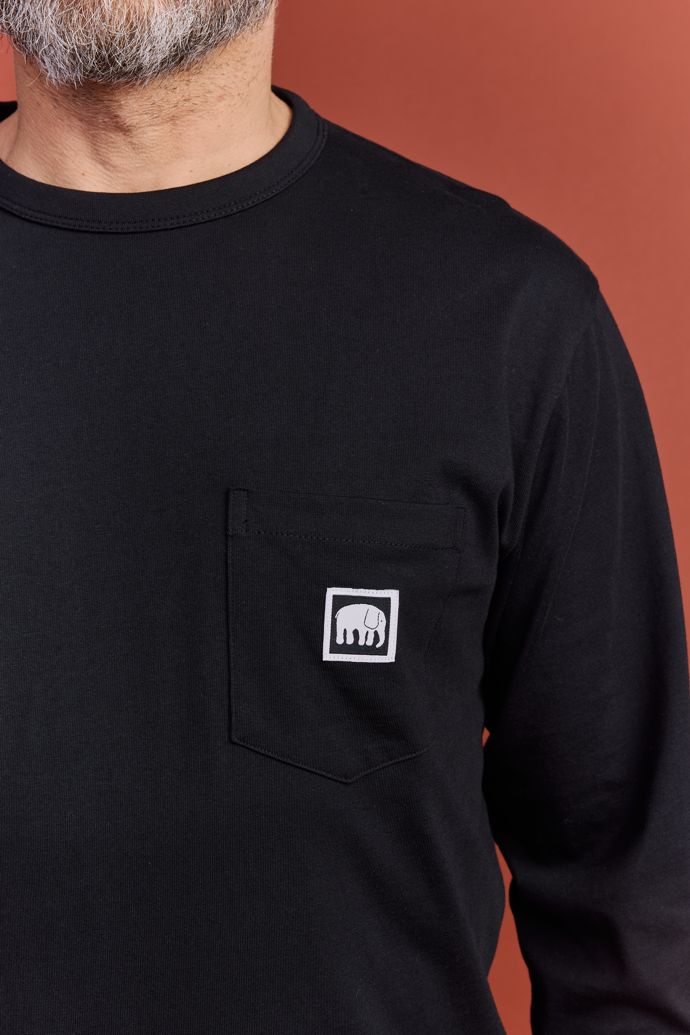 22706811005_4; Finlayson Elefantti Long sleeve Black / XXL 