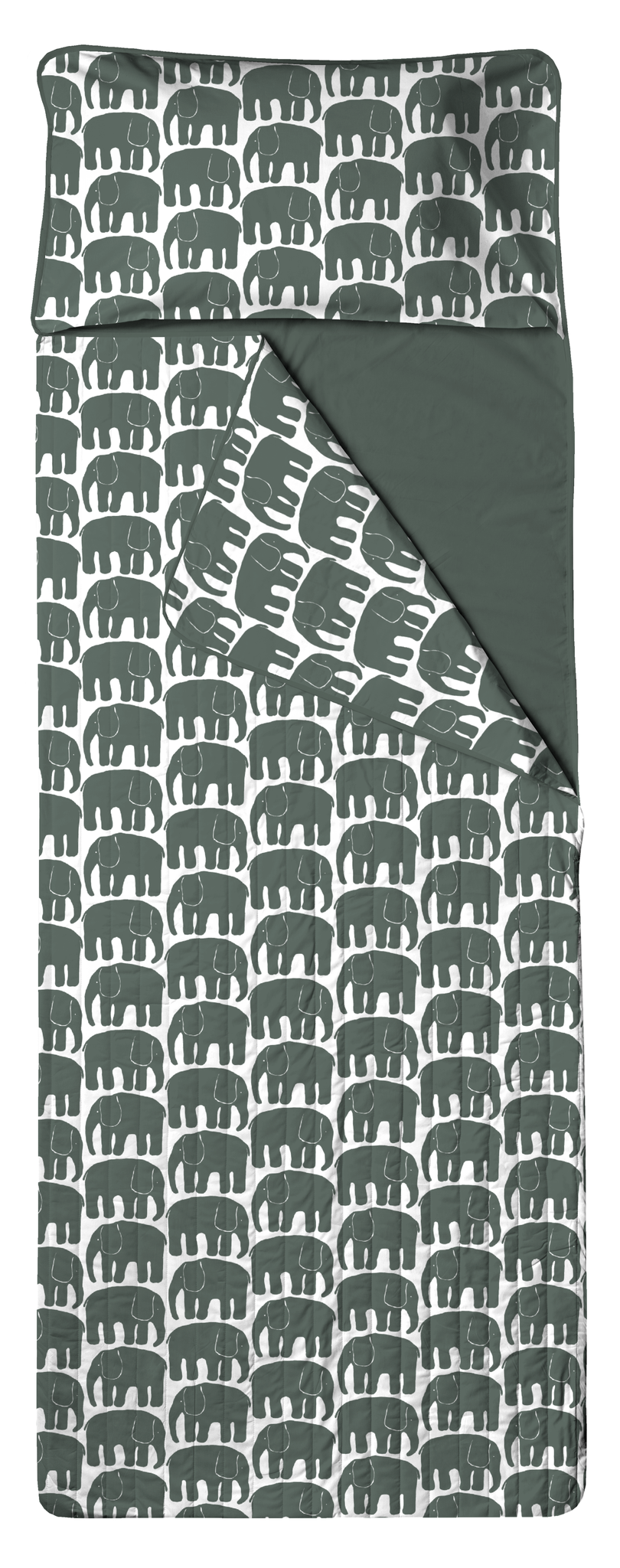 60432-4547-20-06; Finlayson Elefantti Sleep Bag Dark Green / 90x250 cm 
