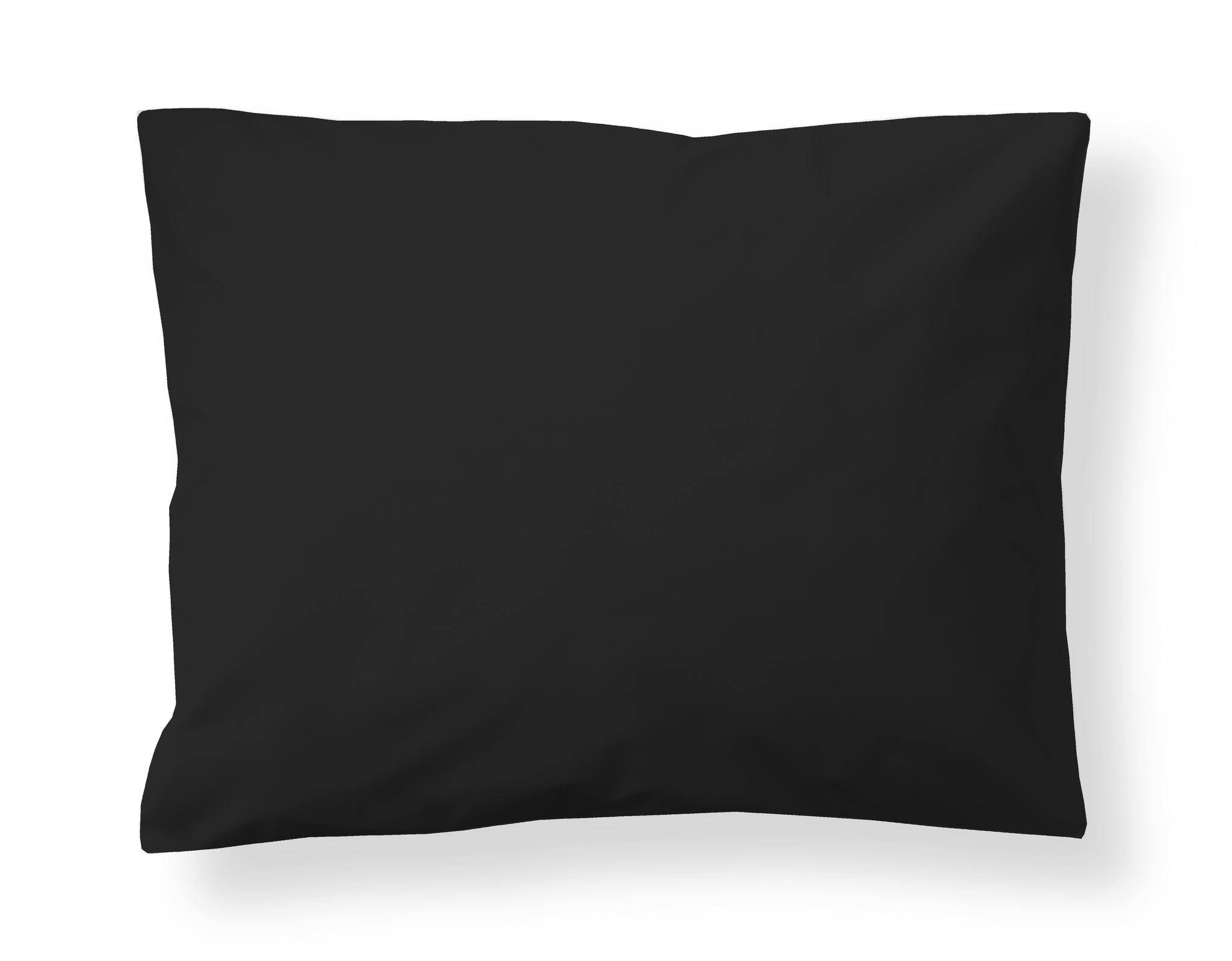 61139-0730-01-10; Finlayson Solid Colour Sateen Pillowcase Black / 50x60 cm 