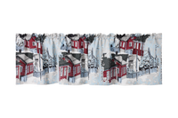 Finlayson COM Vallila Naapurusto valance Red-white