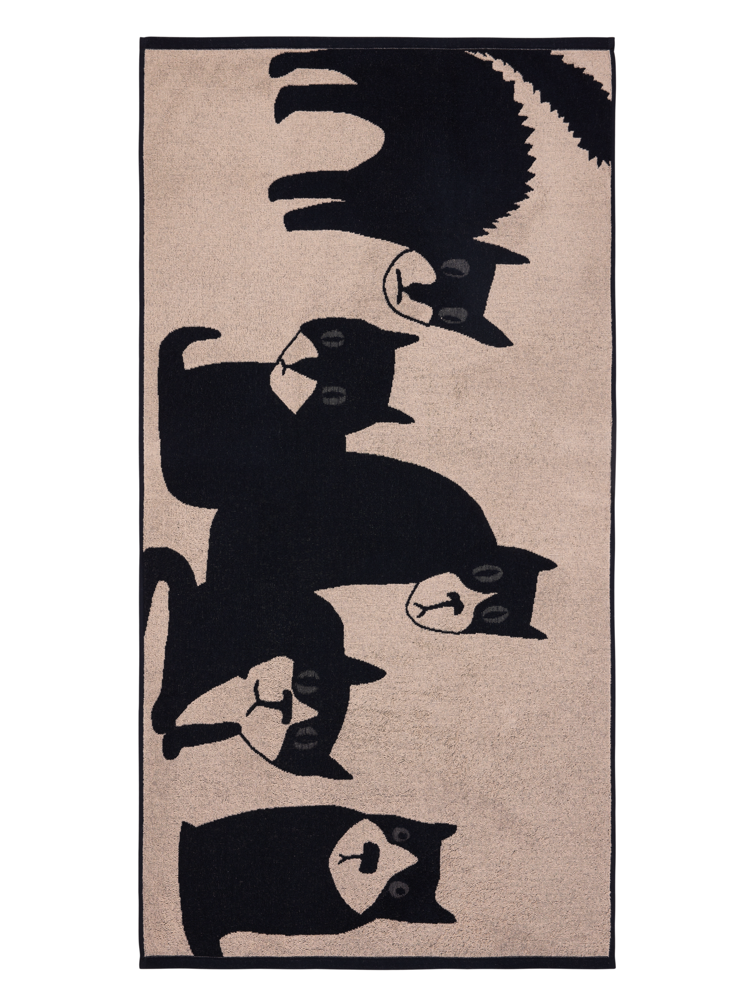 70554-1520-04-06; Finlayson Spot the Dog Bath Towel Sand / 70x140 cm 