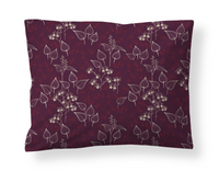 60136-5063-04-10; Finlayson Mustikka Pillowcase Dark Red / 50x60 cm 