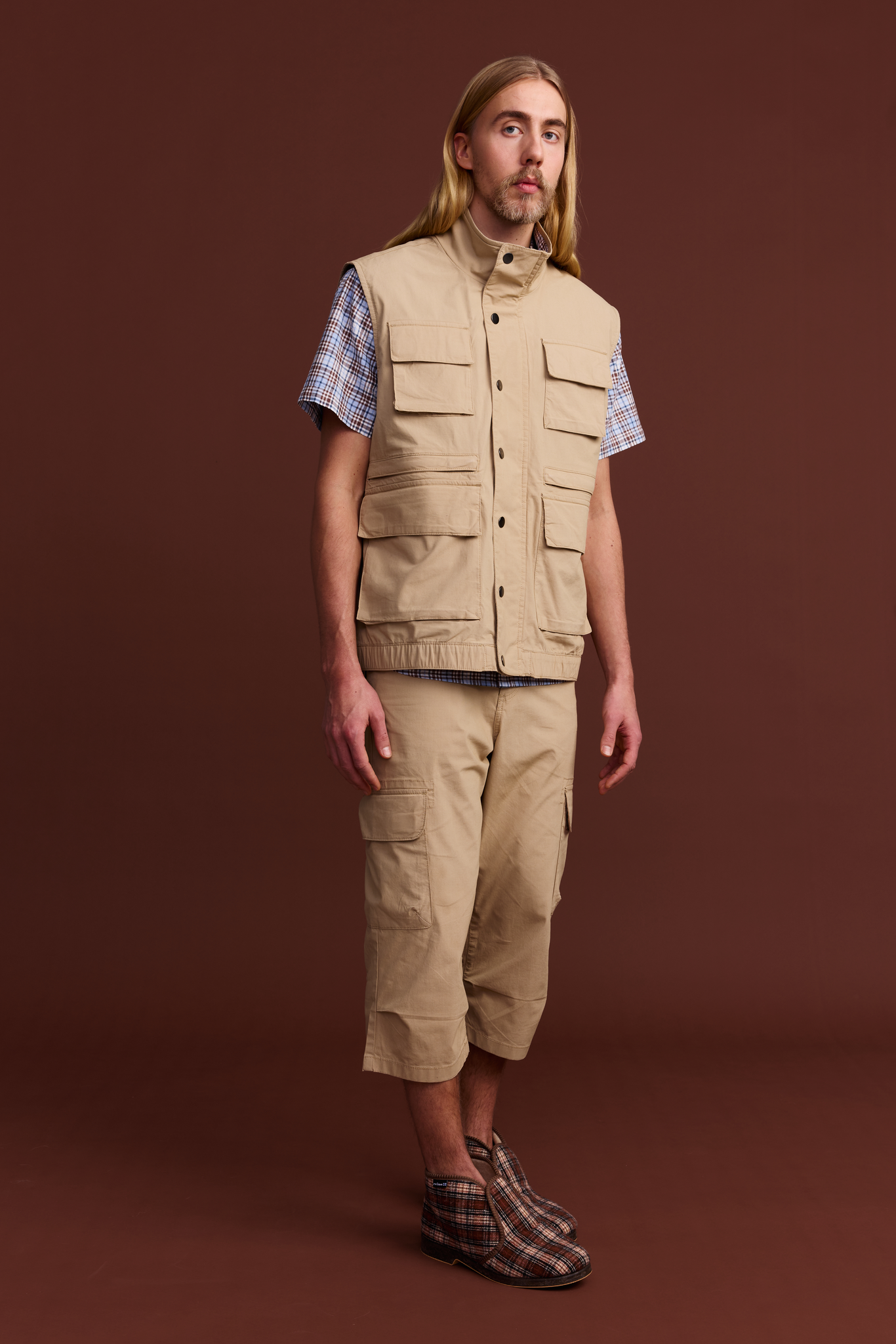 22601723004_2; 22601723002_2; 22601723003_2; 22601723005_2; Finlayson Reino Fishing Vest Sand / XXL 