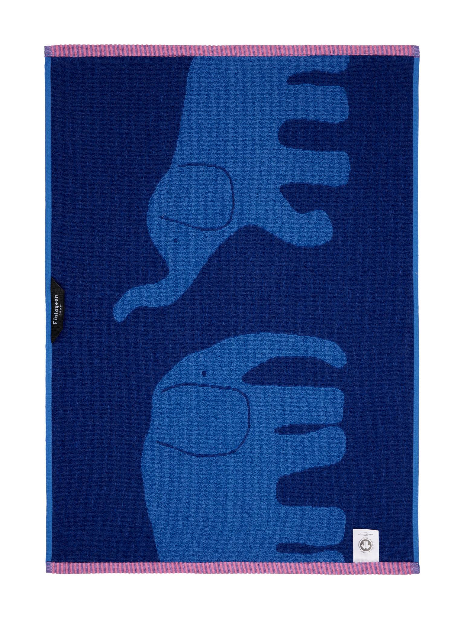 70563-5415-02-12_2; Finlayson Elefantti vapaa Hand Towel Blue / 50x70 cm 