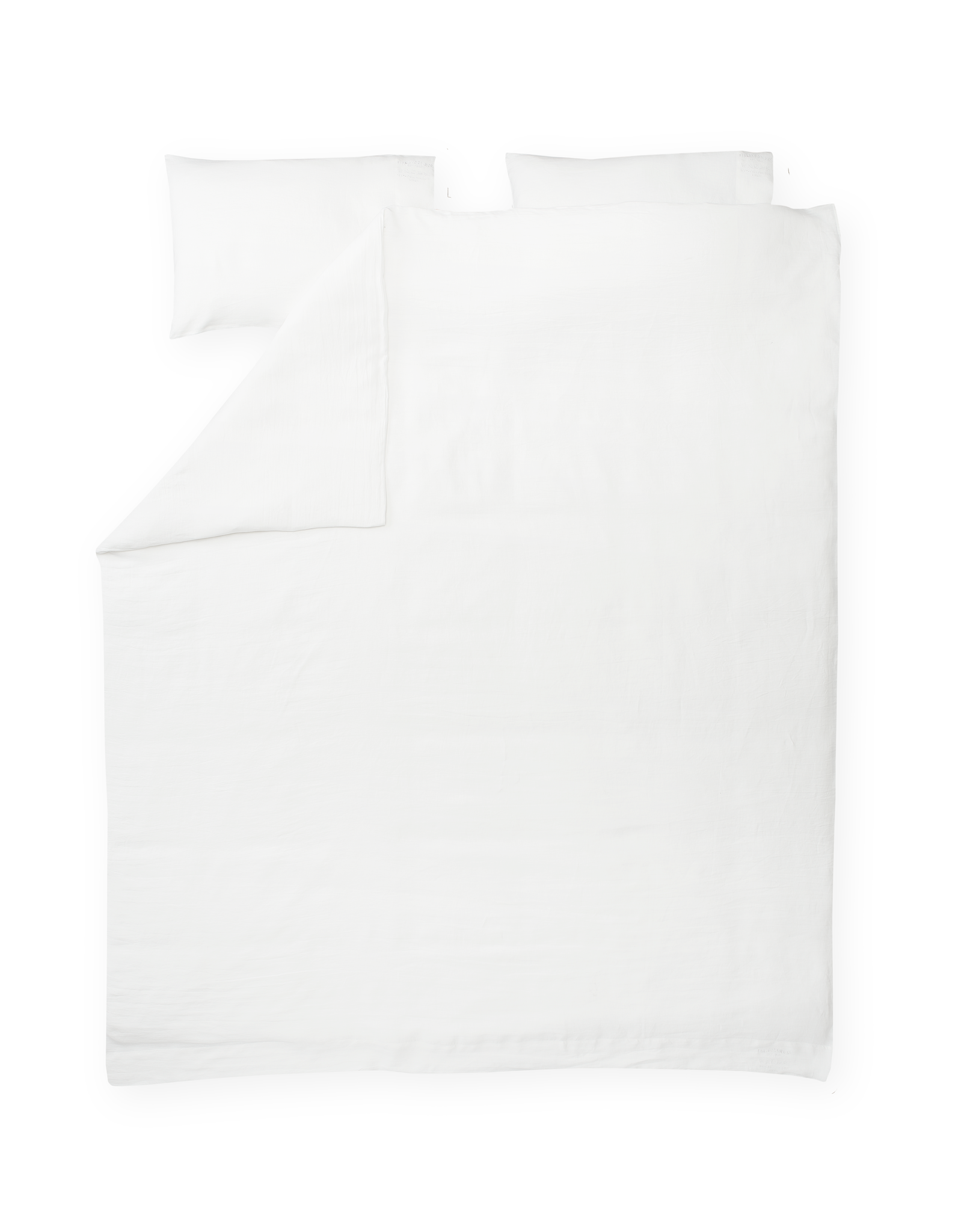 60755-0100-02-05; Finlayson Jesus Linen Double Duvet Cover Set White / 240x220 + 50x75 cm 