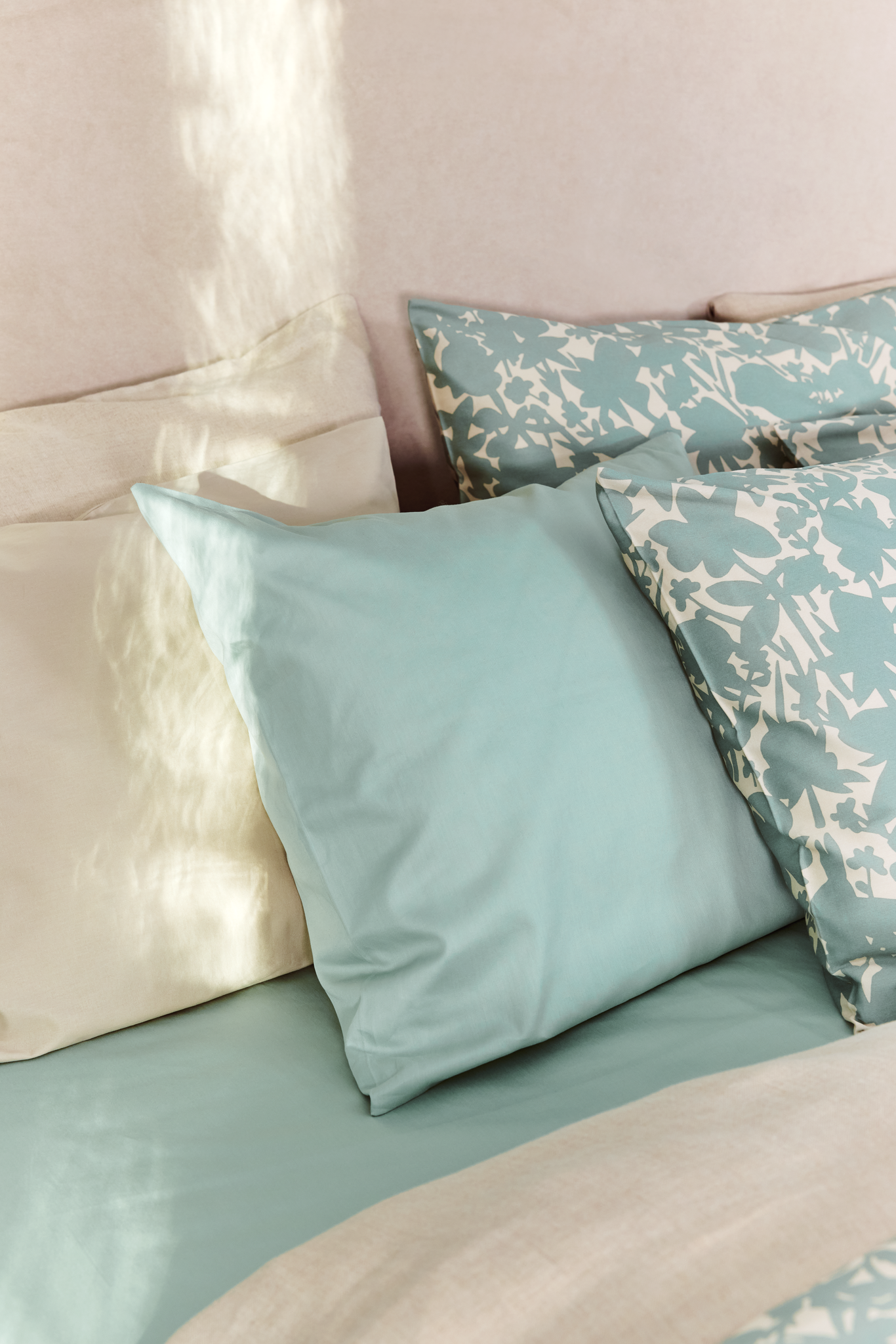 60142-0791-20-10_1; Finlayson Solid Colour Sateen Pillowcase Salvian Green / 50x60 cm 