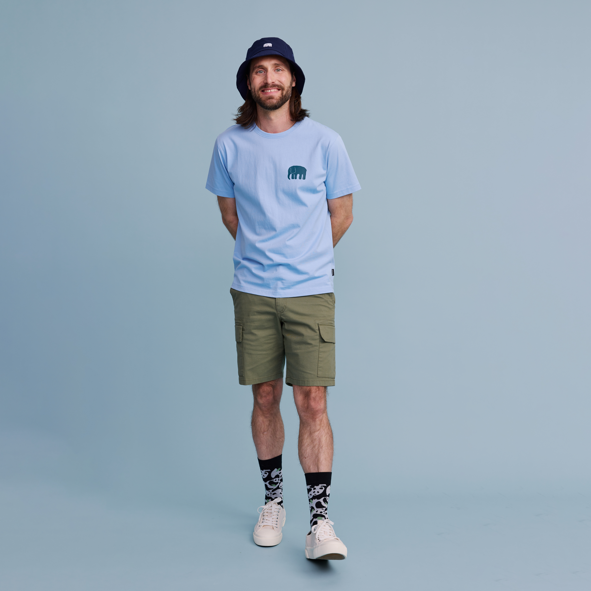 22601483005; 22601483004; 22601483003; 22601483002; 22601483001; Finlayson Elefantti T-Shirt Light Blue / S 