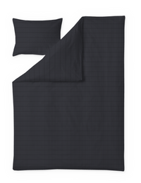 Finlayson COM Ruoko sateen duvet cover set Black / Grey / 150x210 + 50x60 cm